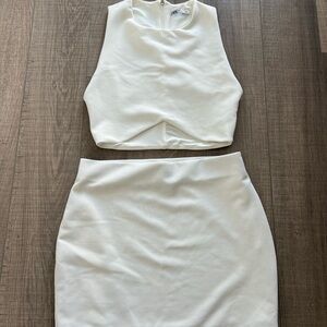 Zara Cream Women's Skirt Set